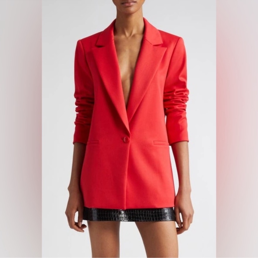 Alice + Olivia Denny Notch‎ Collar Boyfriend Blazer New 8 - Picture 9 of 11